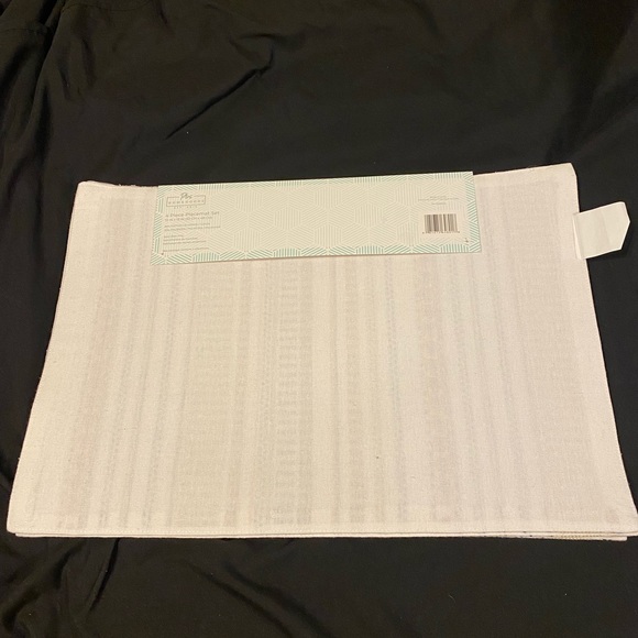 Cloth placemats,NWT,set of 4,multicolored striped patterns,unique style,NEW - Picture 7 of 10